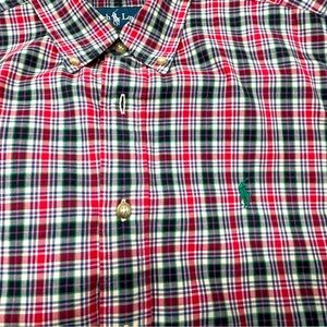 Ralph Lauren Polo Men's Red Plaid Shirt size M
